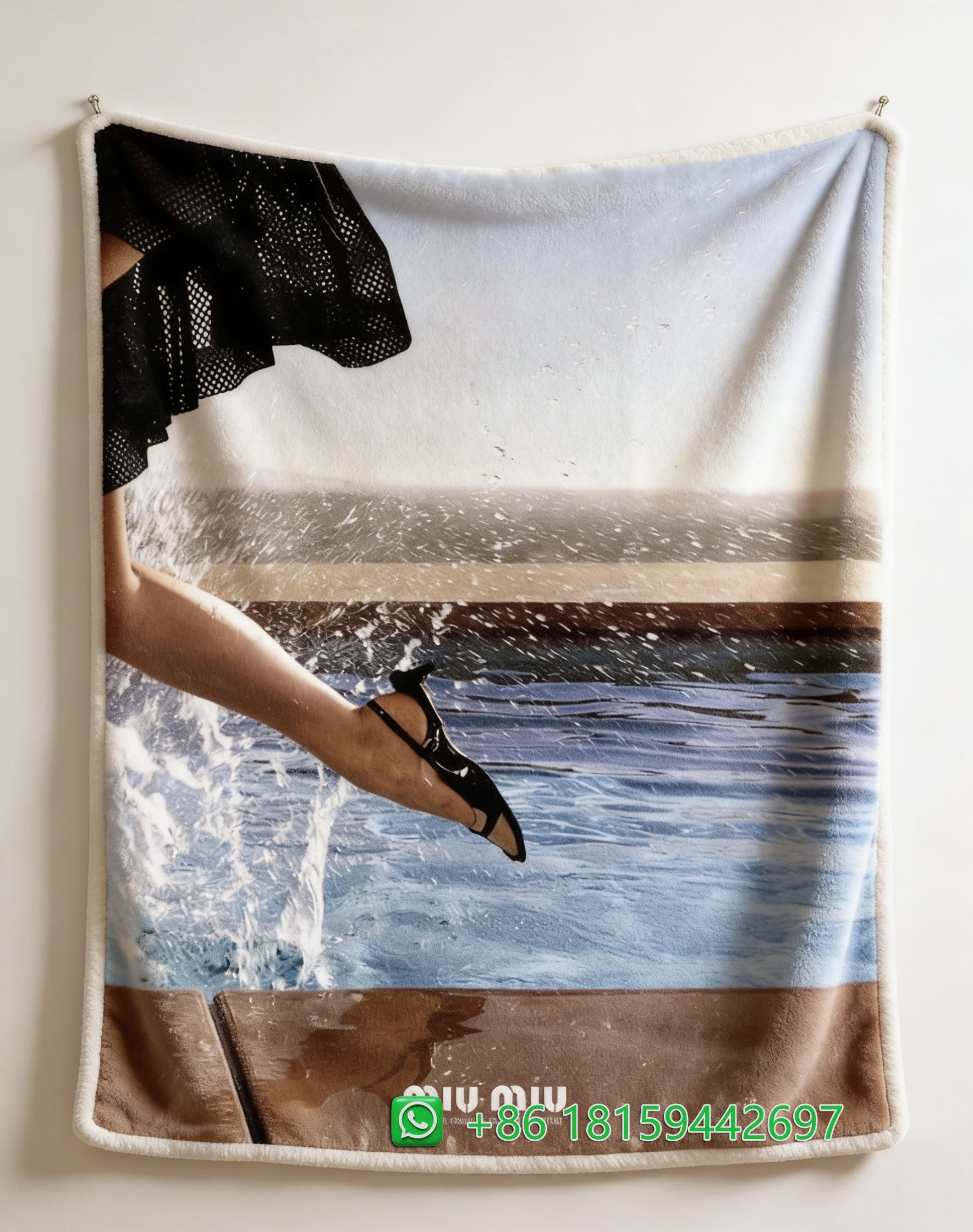 Miumiu Throw Blankets